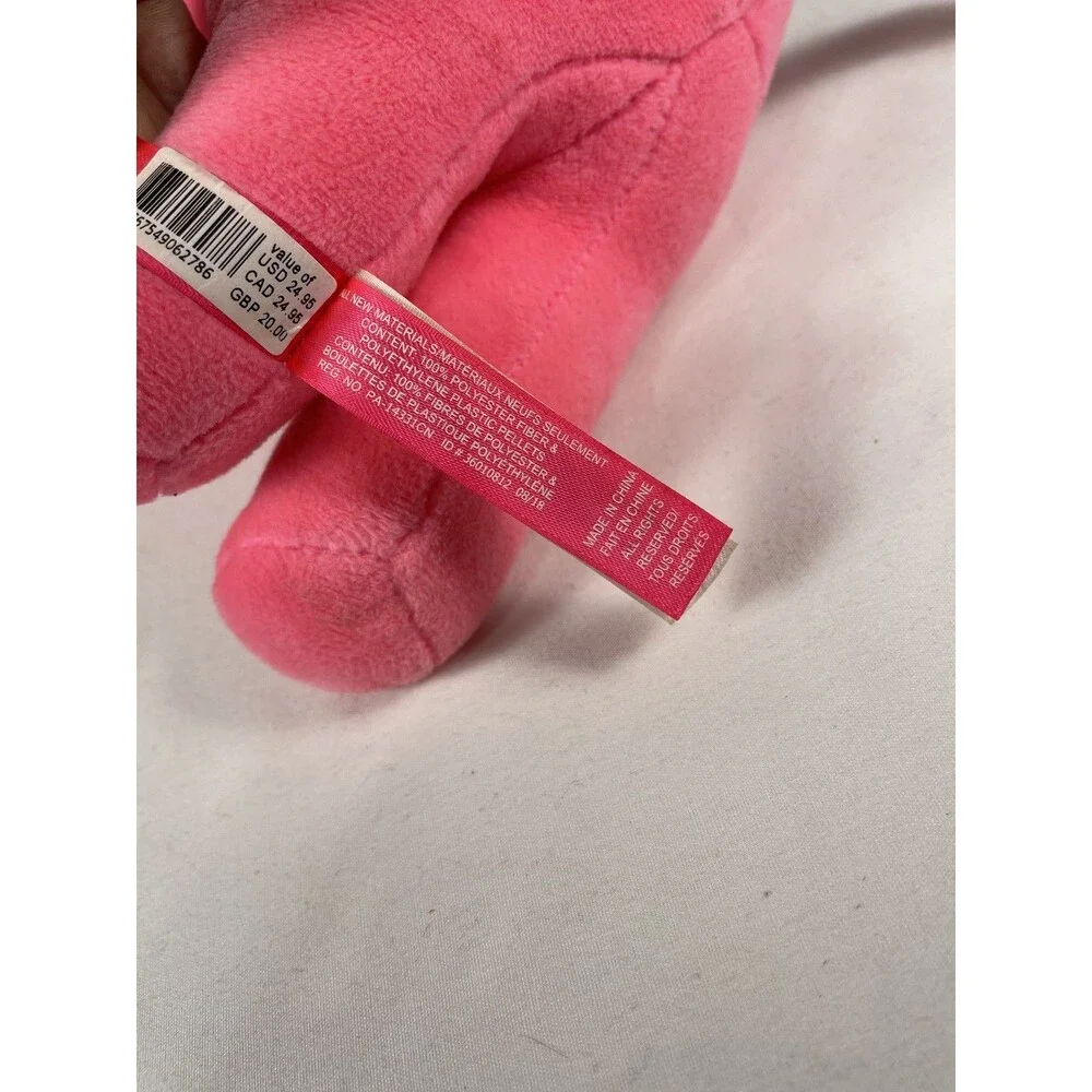 Victoria's Secret PINK Dog Plush Stuffed Animal Pink Nation Logo Mascot Pet Toy